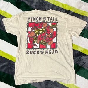 Comfort Colors Cream Crawfish Tee Size M